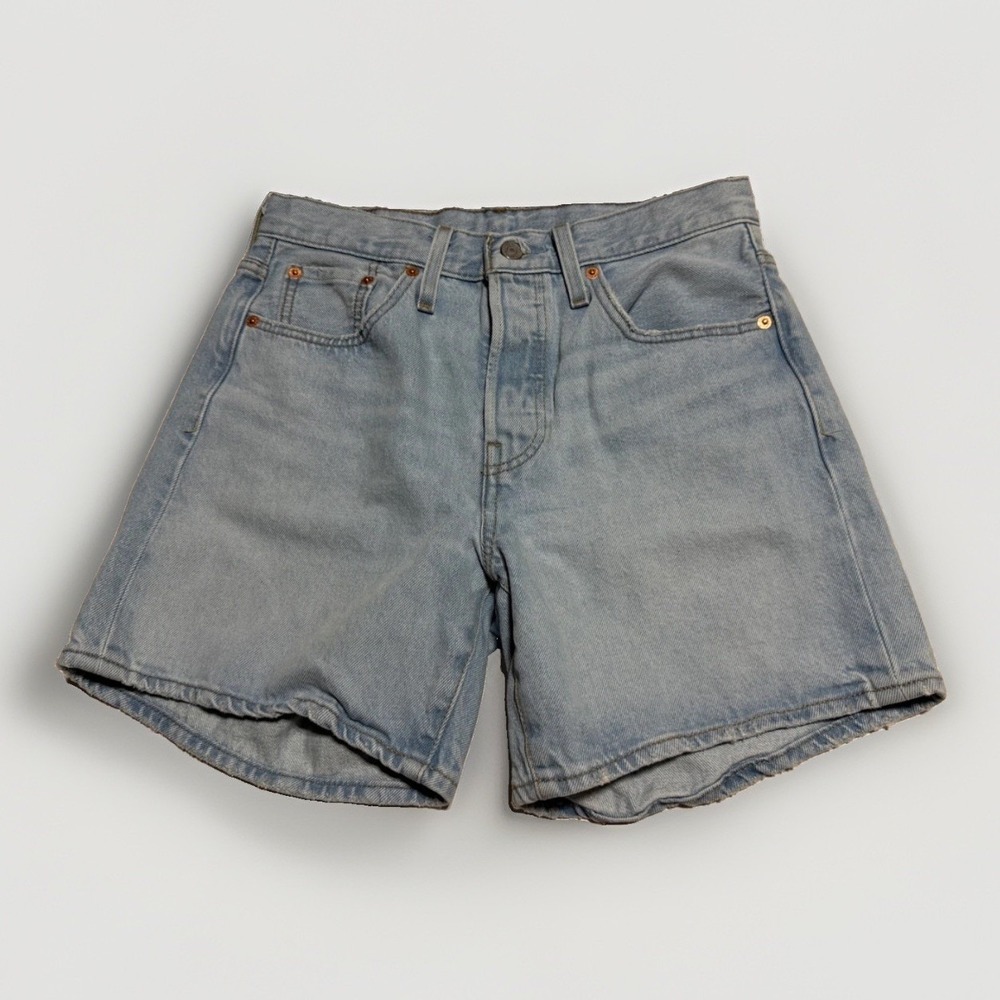 Levi's 501 Light Wash Denim Shorts Women's 28 High Rise Y2K Style